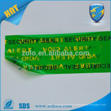 OPEN VOID tamper evident security bag sealing tape